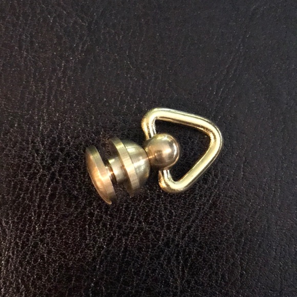 Gold chain and 1pair purse clamp/ring - Picture 2 of 4